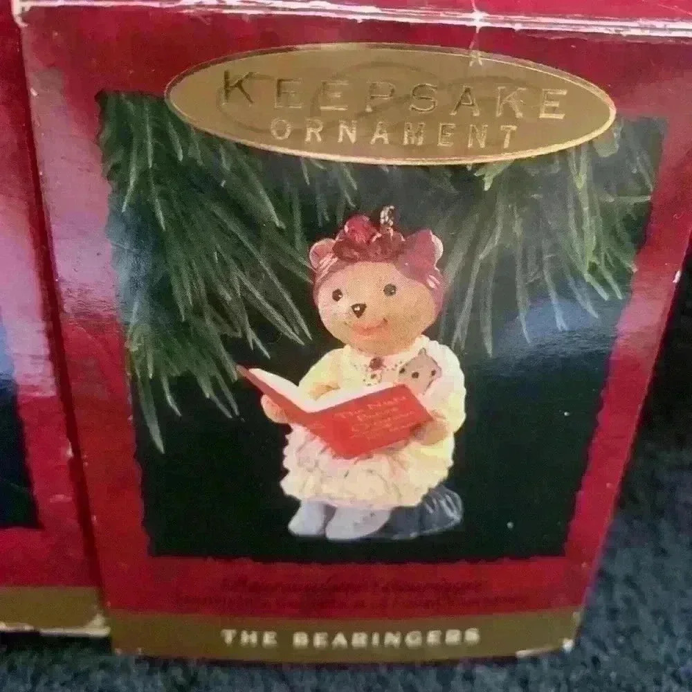 Vintage 1993 Hallmark Keepsake Ornaments, The Bearingers, Set of 4 - Picture 4 of 13